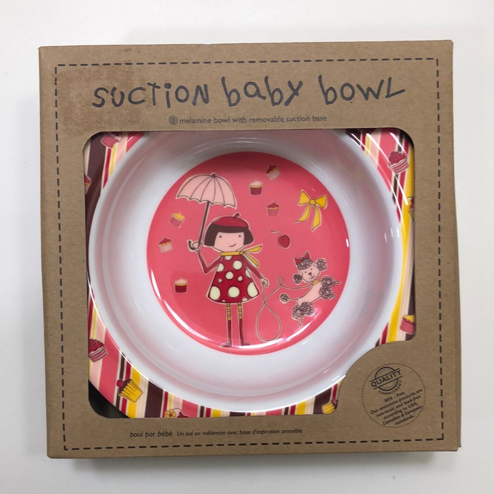 suction baby food bowl.